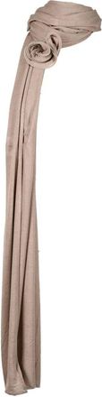Magda Butrym Long Grey Viscose-Wool Blend Scarf