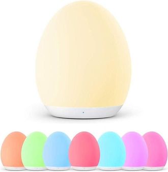 OEM Veilleuse Led - 256 Colores - Regulable Intensidad - Recargable Usb - Para Habitaci&oacute;n Infantil - 110 X 92 Mm - 1800 Mah