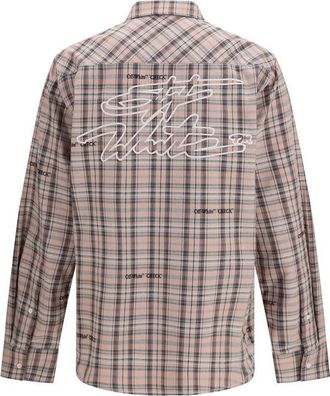 Off-white Mens Multicolor Cotton Pattern Shirt