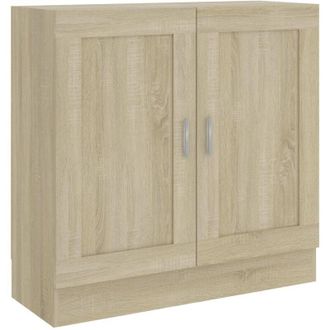 vidaXL Libreria Rovere Sonoma 82,5x30,5x80 cm in Legno Multistrato - Vidaxl