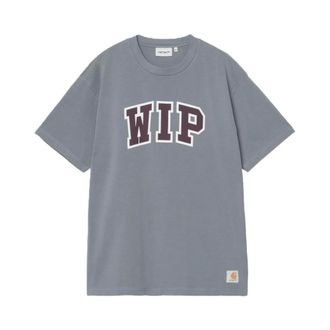 Carhartt Work in Progress Carhartt Wip, T-Shirts, male, Blue, Size: XS T-shirt with logo