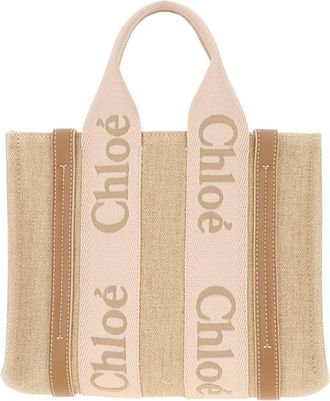 Chlo&eacute; Beige Woody Small Tote