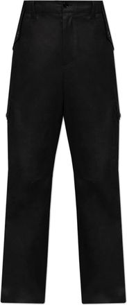 Dolce & Gabbana Wollen broek - Heren - Wijde Broeken - Zwart - L - Wol - Broeken