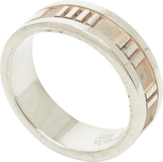 Tiffany & Co. Atlas Silver Silver 925 Band Ring (Pre-Owned)