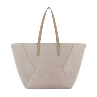 Brunello Cucinelli BC Duo Tote - female - Brunello Cucinelli - Shopping Bags - Gray - ONE SIZE - Bags