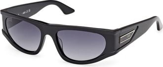 GCDS GD0066 01B Mens Sunglasses Black Size 55