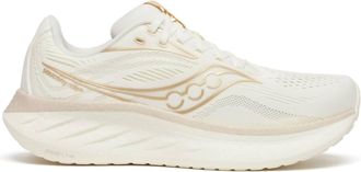 Saucony Womens Ride 18 Shoes In Vanilla