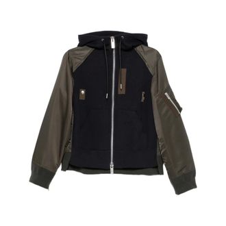 sacai Mujer, Sudaderas, Negro, Talla: S