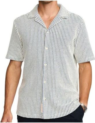 Revolution Cuban Shirt Polyester S/S Hemd f&uuml;r Herren | grau