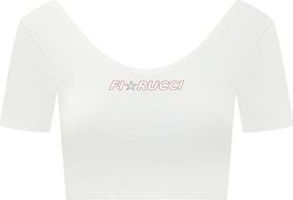 Fiorucci Star Logo Regular T-Shirt - Dames - T-shirts - Wit - S - Katoen - Tops