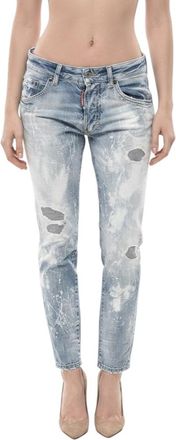 Dsquared2 Blue Skinny Low Rise Jeans