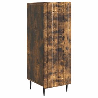 vidaXL Aparador Roble Ahumado 34,5 X 33 X 92 Cm Madera De Ingenier&iacute;a Vidaxl