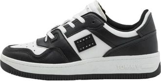 Tommy Hilfiger Basketbal-ge&iuml;nspireerde Low-cut Sneakers - Heren - Sneakers - Veelkleurig - 41 EU - Leer - Schoenen