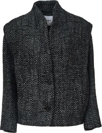 Isabel Marant Jassen, Dames, Grijs, 3Xs, Wol, Collarless Tailored Jacket