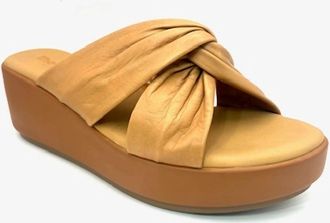 The Flexx Womens Theo Foulard Platform Sandals In Lion