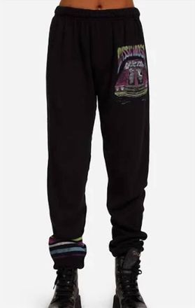Lauren Moshi Tanzy Classic Musle Car Sweatpant In Black