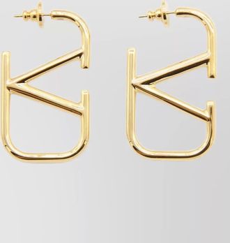 Valentino Garavani metal hoop earrings