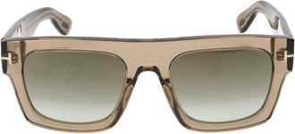 Tom Ford Occhiali da sole Tom Ford FT0711 47 Q Marrone Chiaro/Altri/Verde Specchiato/20/145