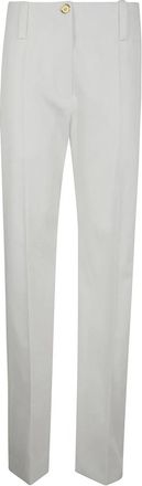 Patou Stijlvolle Broek met Riem - Dames - Straight fit broeken - Wit - S - Broeken
