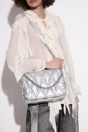 Diesel Shoulder Bag HARM-D SHOULDER, Womens, Silver