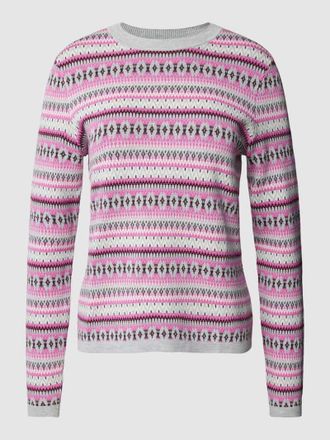 Esprit Pullover mit gerippten Abschlüssen und regulärer Passform in Hellgrau, Größe XXL