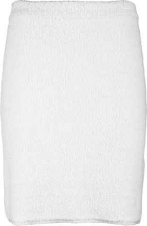 Antonino Valenti Metallic Wol Hoge Taille Rok - Dames - Korte rokken - Wit - M - Wol - Rokken