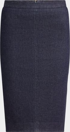 Tom Ford Stretch Denim Tailored Skirt