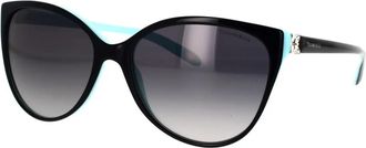 Tiffany & Co. Cat-eye Gepolariseerde Zonnebril - Dames - Zonnebrillen - Zwart - 58 MM - Accessoires