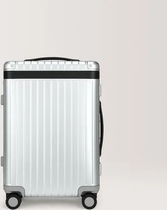 Carl Friedrik Carry-on Luggage - Hard case in Aluminium - Silver / Black