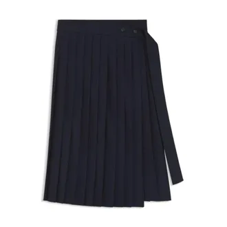 BOSS Pleated skirt in a wool blend