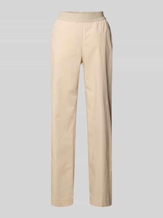 Toni Stoffhose mit elastischem Bund Modell Pia in Sand, Gr&ouml;&szlig;e 42K