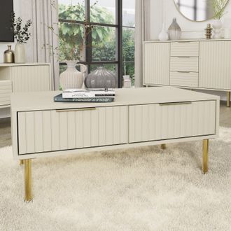 GFW Nervata Coffee Table in Ivory