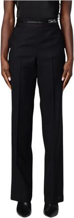 Erika Cavallini Semi Couture Chinos - Dames - Chinos - Blauw - L - Wol - Broeken