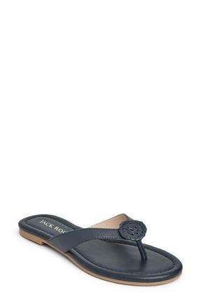 Jack Rogers Roxy Flip Flop in Midnite at Nordstrom, Size 9.5