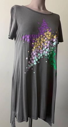 Lauren Moshi Womens Mirabella Star Dress In Grey