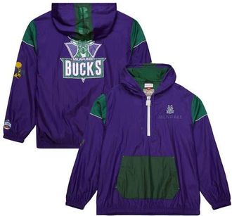 Mitchell & Ness Unisex Mitchell & Ness Purple Milwaukee Bucks Hardwood Classics Team OG 3.0 Anorak Half-Zip Windbreaker Jacket at Nordstrom, Size Large
