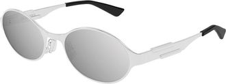 Bottega Veneta BV1456S 003 Mens Sunglasses Silver Size 55