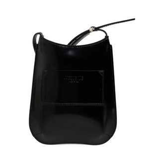 Jacquemus Cross Body Bags, female, Black, Size: ONE SIZE Bisou Phone Pouch