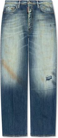Dsquared2 Jeans Loose - Heren - Regular Fit Jeans - Blauw - XL - Katoen - Jeans