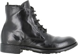 Officine Creative Dames, Schoenen, Zwart, Maat: 38 1/2 EU Leer