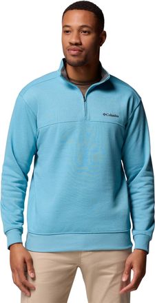 Columbia Mens Hart Mountain II Half Zip Fleece Jacket, Vintage Blue Heather, 4X Tall