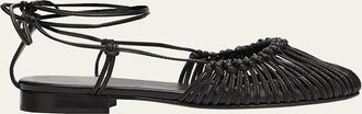 Hereu Mantera Knotted Leather Sandals