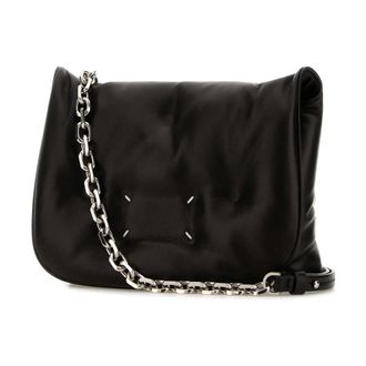 Maison Margiela Shoulder Bags, female, Black, Size: ONE SIZE Glam Slam Flap Shoulder Bag
