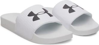 Under Armour UA ARMR Slide Sandal in White/white/black at Nordstrom, Size 12