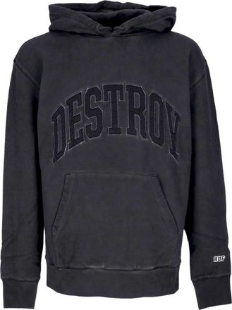 HUF Gun Metal Destroy Rebuild Hoodie - Heren - Hoodies - Zwart - S - Katoen - Hoodies & sweatvesten