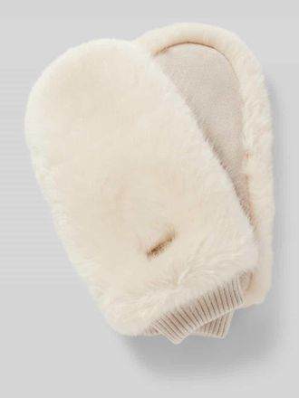 Barts Handschuhe mit Label-Detail Modell Fur Mitts in Offwhite, Gr&ouml;&szlig;e 1