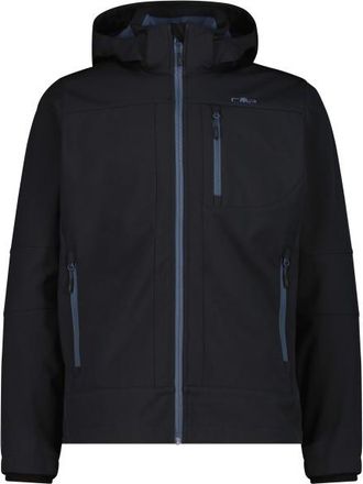 F.lli Campagnolo Jacket Zip Hood Softshell Softshelljacke f&uuml;r Herren | schwarz