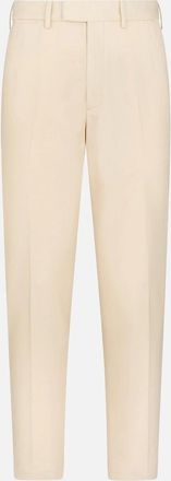 Tom Ford Mens JAPANESE BRUSHED COTTON CHINOS - Cream - Size: 32