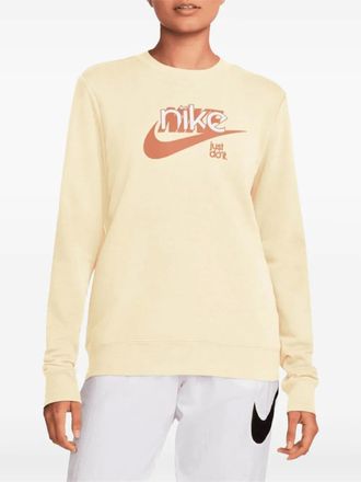 Nike Swoosh Coconut Milk/Amber Brown/White sweater - Beige