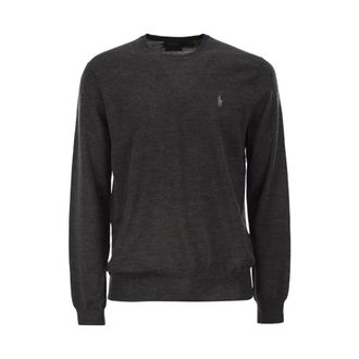 Polo Ralph Lauren Heren, Truien, Grijs, Maat: L Wol